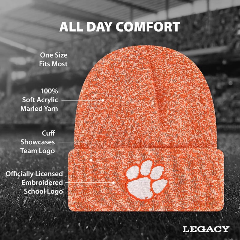 Legacy NCAA Officially Licensed Ribbed Knit Cuff Beanie, Unisex, One Size Fits Most - Image 2